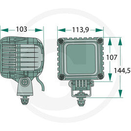 HELLA Arbeitsscheinwerfer LED Power Beam 2000 4551GA 996189001
