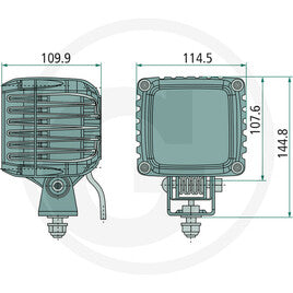 HELLA Arbeitsscheinwerfer LED 4551GA 996192011
