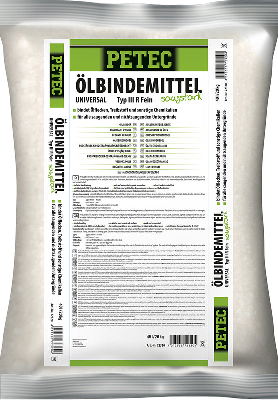 PETEC Ölbindemittel - 40 Liter / 20 kg Sack