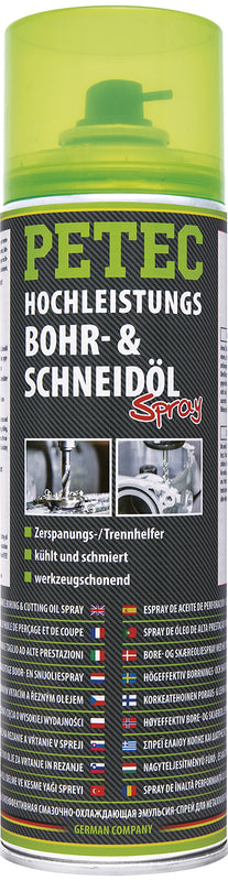 PETEC Hochleistungs Bohr- & Schneidöl Spray - 500 ml