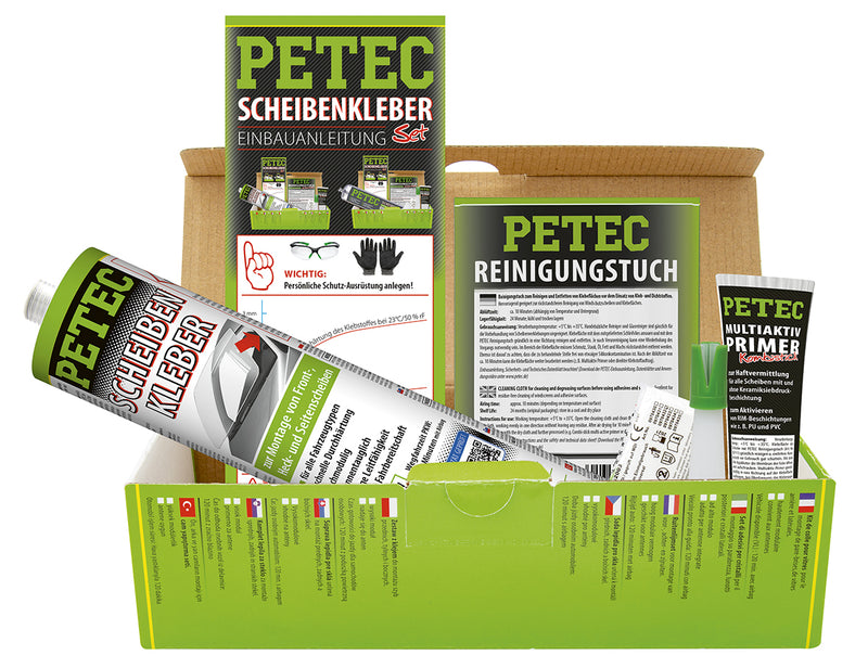 PETEC Scheibenkleber-Set - 310 ml Kartuschen-Set