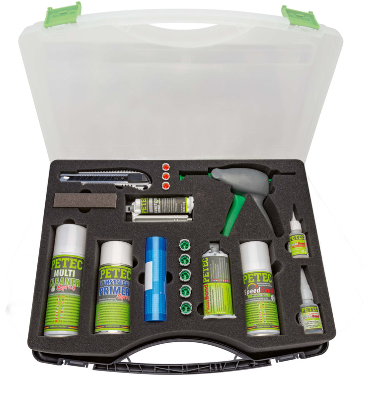 PETEC Kunststoff-REPAIR-KIT - Kunststoff-Koffer