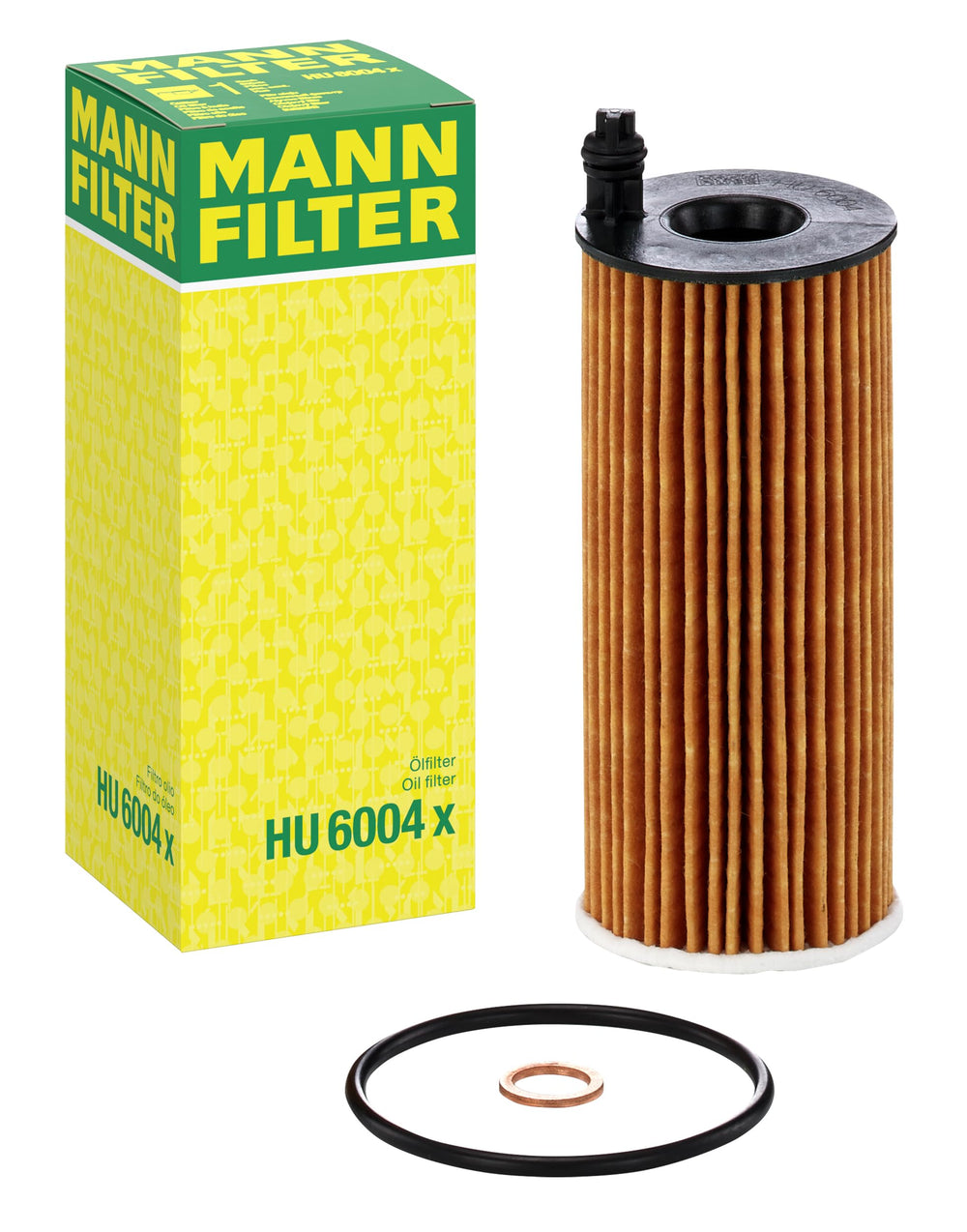 MANN-FILTER HU 6004 X Ölfilter – Ölfilter Satz mit Dichtung / Dichtungssatz – Für PKW