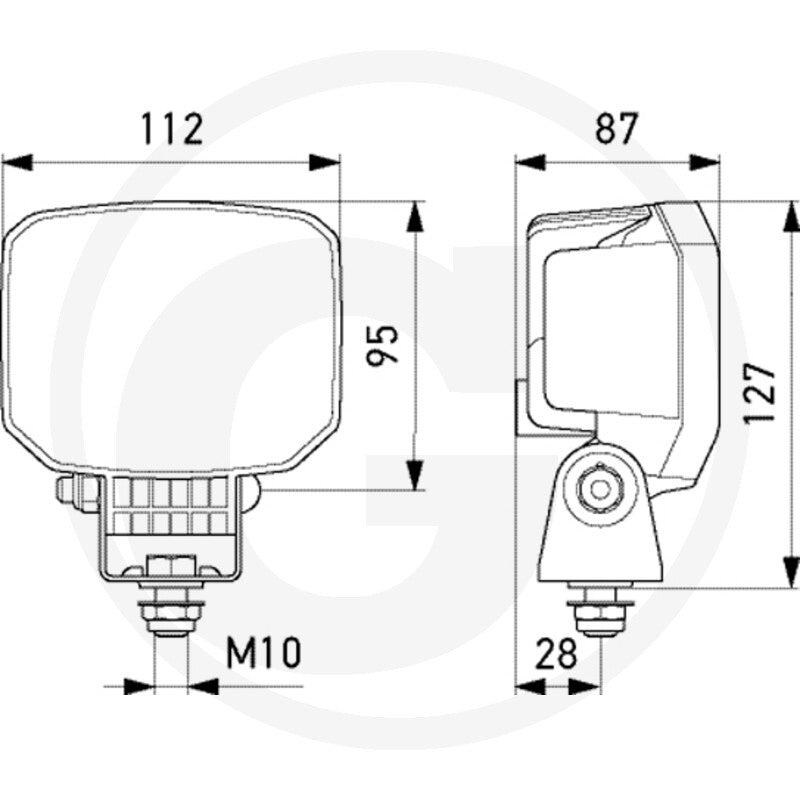 HELLA Arbeitsscheinwerfer LED 11097639