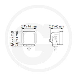 HELLA LED Cube 2.7" Nahfeld  11417555