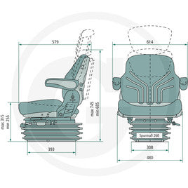 GRAMMER Sitz MSG95G/721 Luftfedersitz