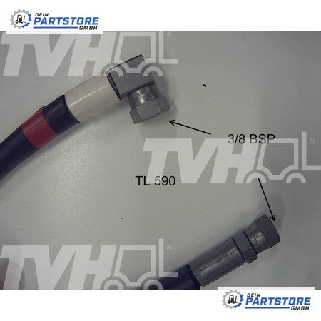 Nissan / UniCarriers Hydraulikschlauch Mit Armatur 69737-FA315 – Gabelstapler Ersatzteil