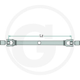 BLUELINE Gelenkwelle, Baugröße: F25, Länge: 560 mm