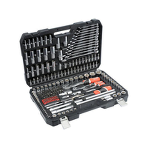 Werkzeugsatz Yato YT-38841 Stahl 216 Stücke 1/4" 3/8" 1/2" – Gabelstapler Ersatzteil