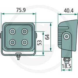 GRANIT Arbeitsscheinwerfer LED 7070010027