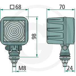 GRANIT Arbeitsscheinwerfer LED  7070010032