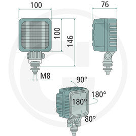 GRANIT Arbeitsscheinwerfer LED  70799219