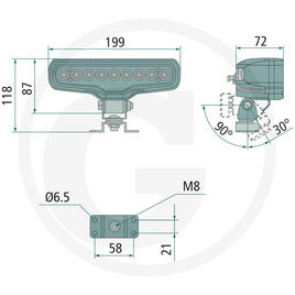 GRANIT Arbeitsscheinwerfer LED 70799266