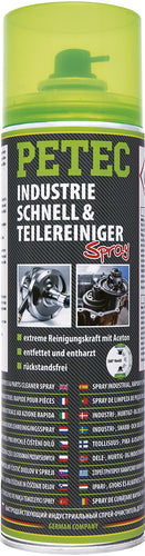 PETEC Industrie-, Schnell-& Teilereiniger Spray - 500 ml – Gabelstapler Ersatzteil