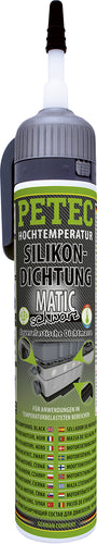 PETEC Hochtemperatur-Silikondichtung MATIC schwarz - 200ml – Gabelstapler Ersatzteil