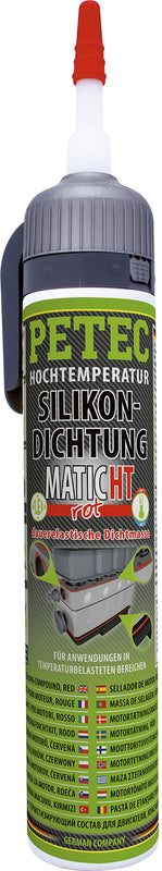 PETEC Hochtemperatur-Silikondichtung, MATIC rot - 200 ml