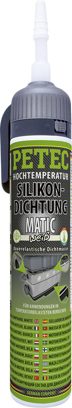 PETEC Hochtemperatur-Silikondichtung, MATIC weiß - 200 ml