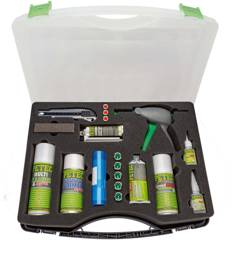 PETEC Kunststoff-REPAIR-KIT - Kunststoff-Koffer – Gabelstapler Ersatzteil