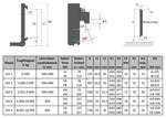 Gabelzinken FEM ISO 3A 1150 x 100 x 45 2