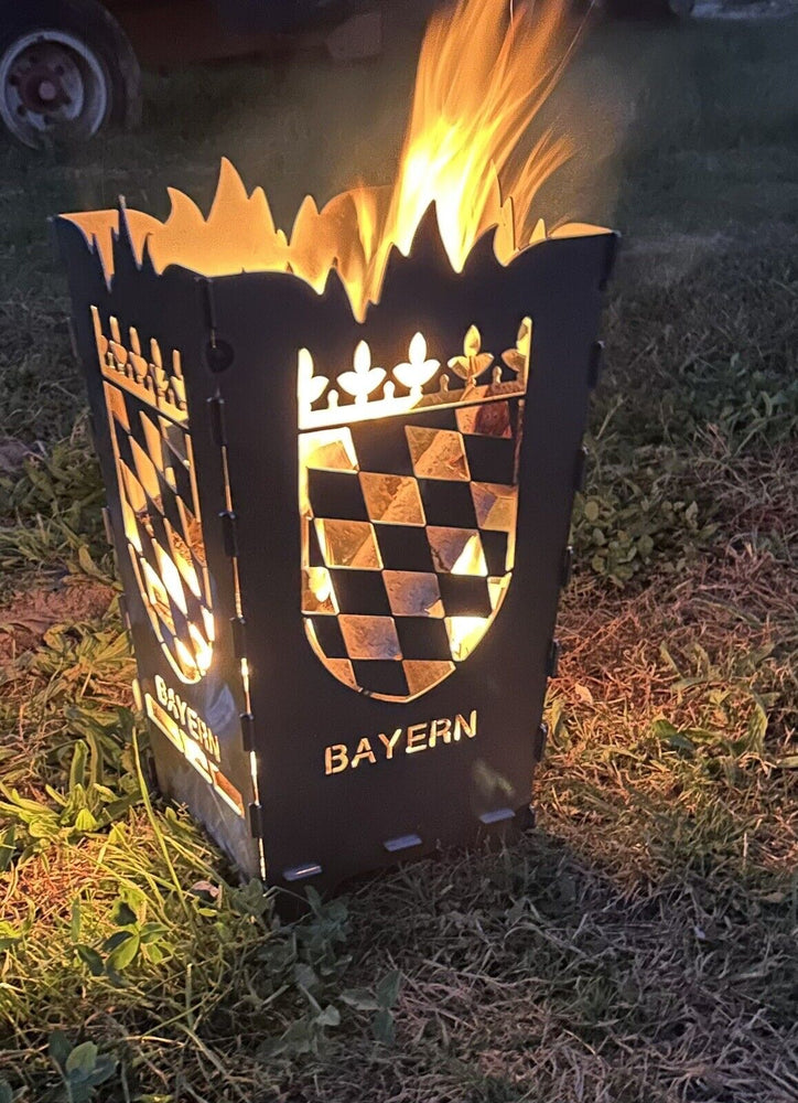 Kult Feuertonne / Feuerkorb mit Motiv Freistaat Bayern