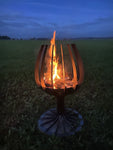 Feuerschale Feuerstelle Lagerfeuer Feuerplatte Firepit Wein 1