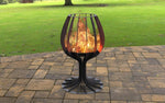 Feuerschale Feuersäule Schwedenfeuer Wein 3