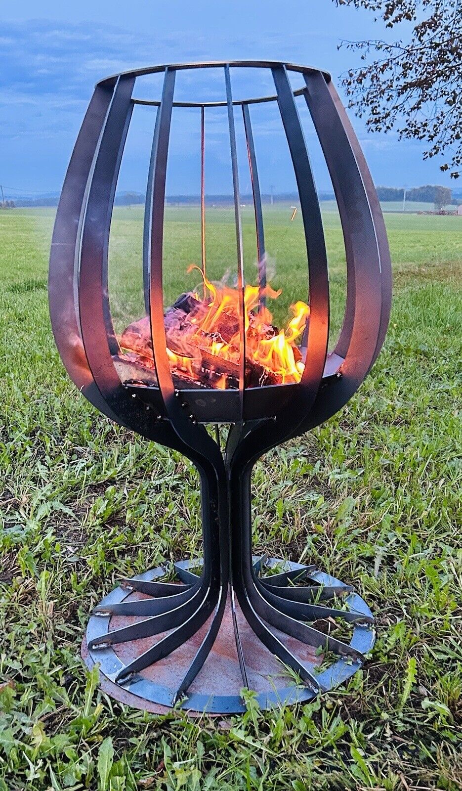 Feuerschale Feuerstelle Lagerfeuer Feuerplatte Firepit Wein