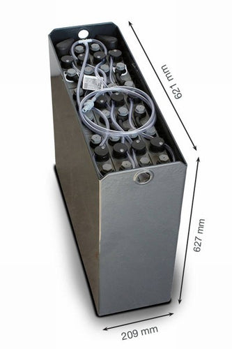 24V Gabelstaplerbatterie 2 PzS 230 Ah DIN B (621 * 209 * 627mm L/B/H) Trog 57014072 inkl – Gabelstapler Ersatzteil